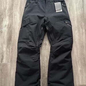 Boys Black Snow Pants